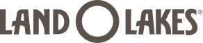 Land O Lakes logo with the brand name in bold, stylized capital letters; the first "O" is a large solid circle.