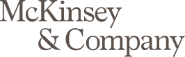 The image shows the McKinsey & Company logo in gray text on a light background.