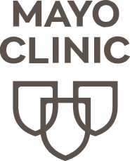 Mayo Clinic logo featuring the words "Mayo Clinic" above three interlocking shield outlines.